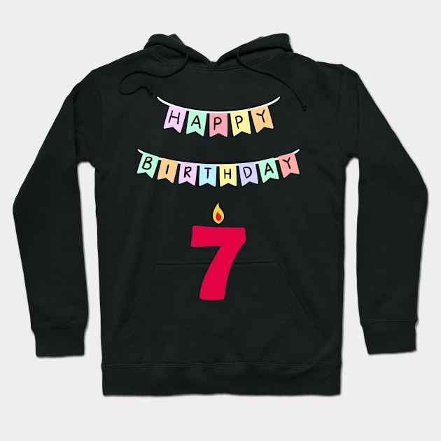 7 seven birthday Hoodie by khider